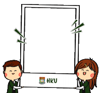 student frame Sticker by The University of Hong Kong
