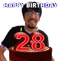 Happy 28Th Birthday Sticker