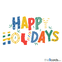 Happy Merry Christmas Sticker by TheEcards.com