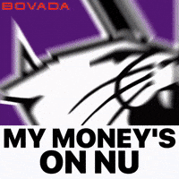 Northwestern Basketball Wildcats GIF by Bovada