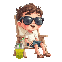 Summer Beach Sticker
