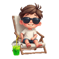 Summer Beach Sticker
