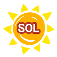 sol mar Sticker