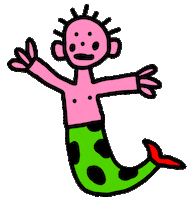 carolfromlisbon girl hello sea mermaid Sticker