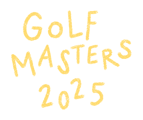 The Masters Golf Sticker by Catharina Stewart