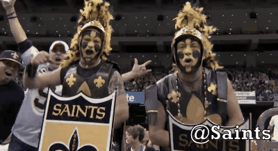 nfl saints gameday GIF by New Orleans Saints