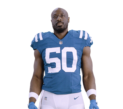 Flexing Justin Houston Sticker by Indianapolis Colts