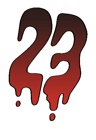 number 23 Sticker by Psychrome