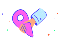 Traveling Paper Airplane Sticker by Going