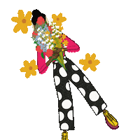 Happy Black Girl Sticker
