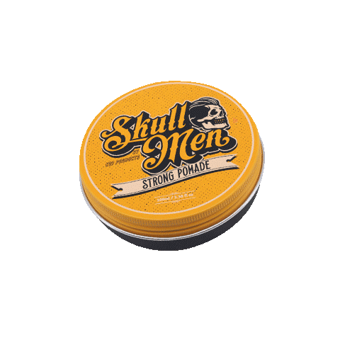 SkullMen giphyupload hair skull men Sticker