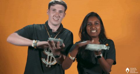 Make It Rain Students GIF by Children's Miracle Network Hospitals