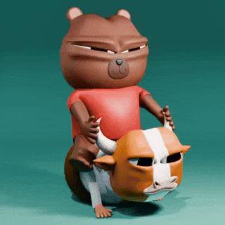 熊 GIF by Bobo Memes