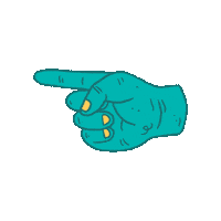 studioslatem illustration new post point hand Sticker