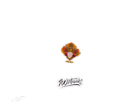 Happy Thanksgiving Turkey Day Sticker by 100Thanks