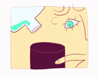 mathildejunior animation drink eye drop GIF