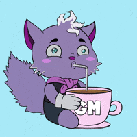 Coffee Gm GIF by Aurory