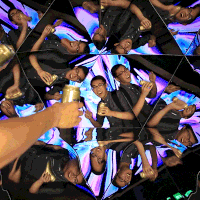 photobooth portrait kaleidoscope timeframe GIF
