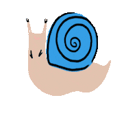 peachbabystudio dancing snail peachbaby peachbabystudio Sticker