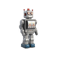 Robot Ai Sticker by BeeCat Creative