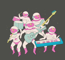 Rock Band Astronauts GIF by Major Tom