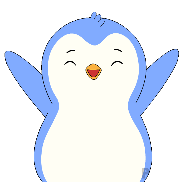 Lets Go Penguin Sticker by Pudgy Penguins