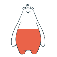 happy polar bear Sticker
