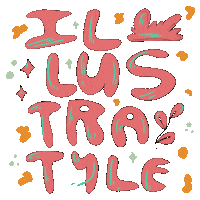 Illustration Artist Sticker