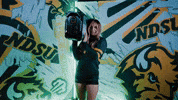 Volleyball Bison GIF by NDSU Athletics