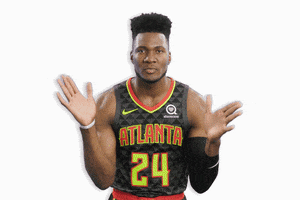 Bruno Fernando Reaction GIF by Atlanta Hawks