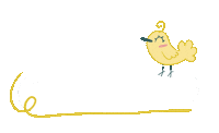 Yellow Bird Substrate Sticker
