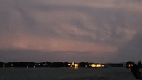 Lightning Bounces Around Sky Over Lake Erie