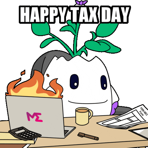 This Is Fine April 15 Sticker by Magic Eden