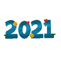 FathiyyaNisa love smile blue 2021 Sticker