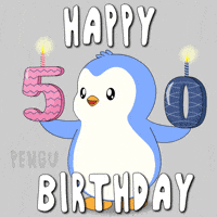 Happy Birthday Fun GIF by Pudgy Penguins
