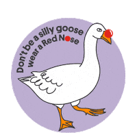 Red Nose Day Goose Sticker by Red Nose Australia