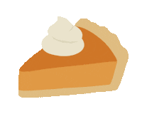 Pumpkin Pie Autumn Sticker