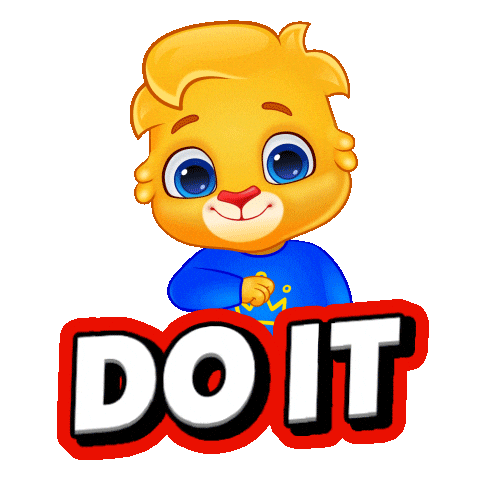 Keep Going Lets Go Sticker by Lucas and Friends by RV AppStudios