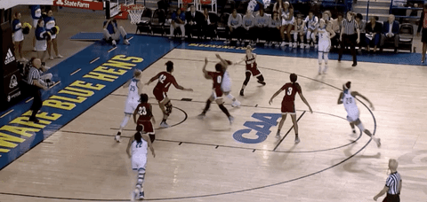 layup bluehens GIF by Delaware Blue Hens