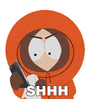 Kenny Mccormick Shut Up Sticker by South Park