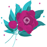 Peony Sticker by Mysmo