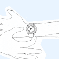 what time is it art GIF by David Koblesky