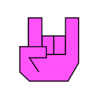 Rock On Pink Sticker by McCann Oslo