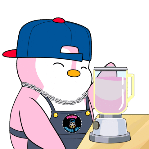 Morning Juicing Sticker by Pengu Juice Co.