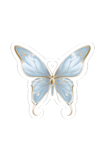 Loulouis butterfly butterflies blue butterfly bluebutterfly Sticker