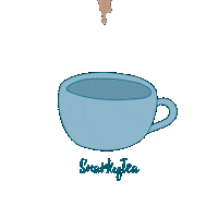 Pour Over Tea Cup Sticker by Snarky Tea