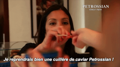 french eating GIF by Petrossian