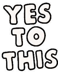 Yes Yes Yes Sticker by Poppy Deyes