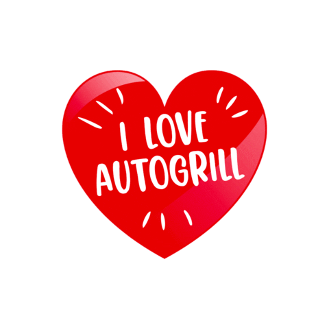 Autogrillofficial love heart food i love you Sticker