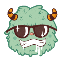 happy monster Sticker by Matucha